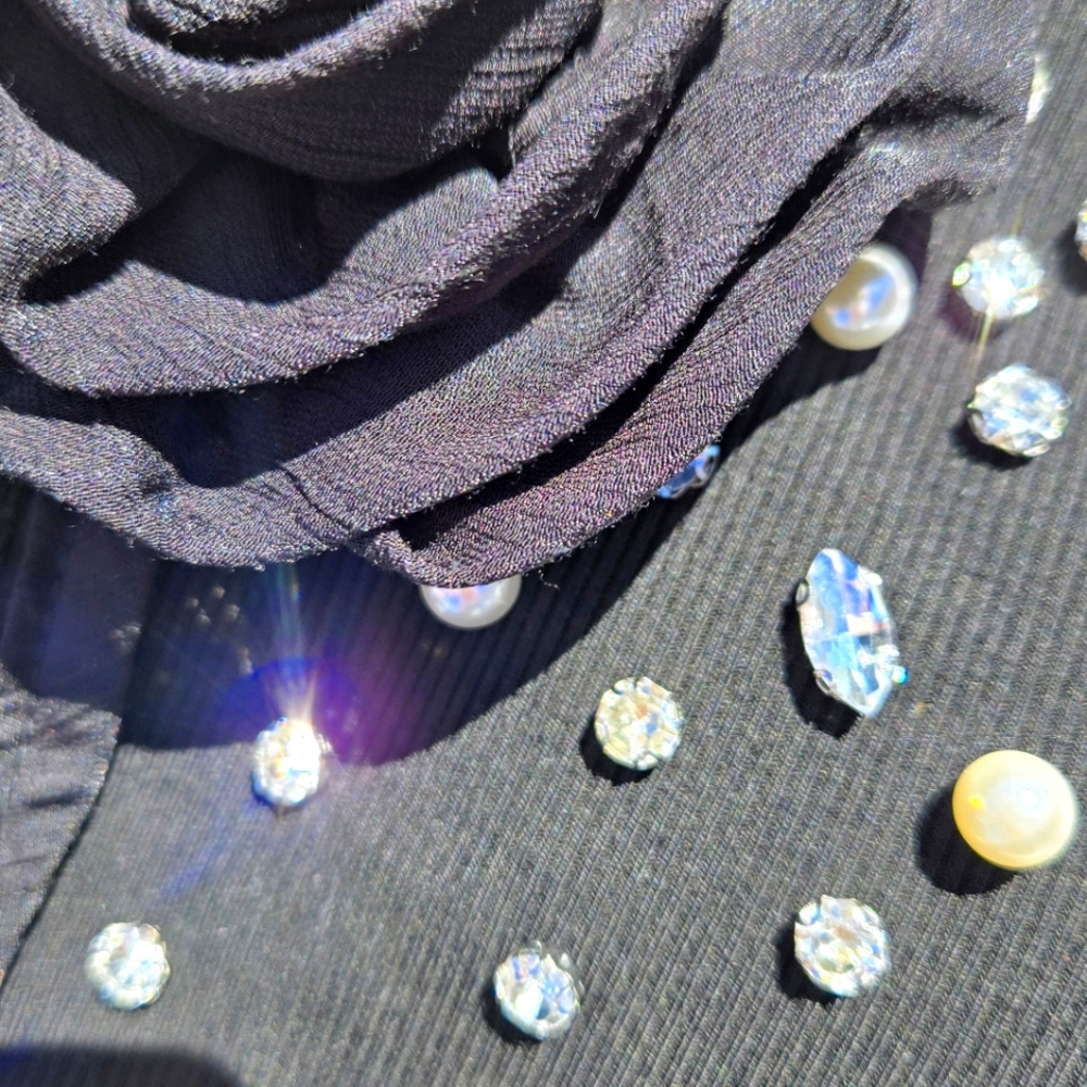 🖤NWT Rhinestone Tube Top - Picture 3 of 7